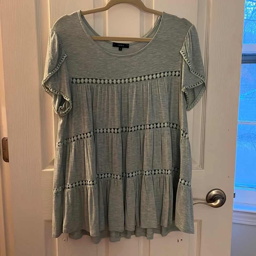 Light Green Babydoll Blouse